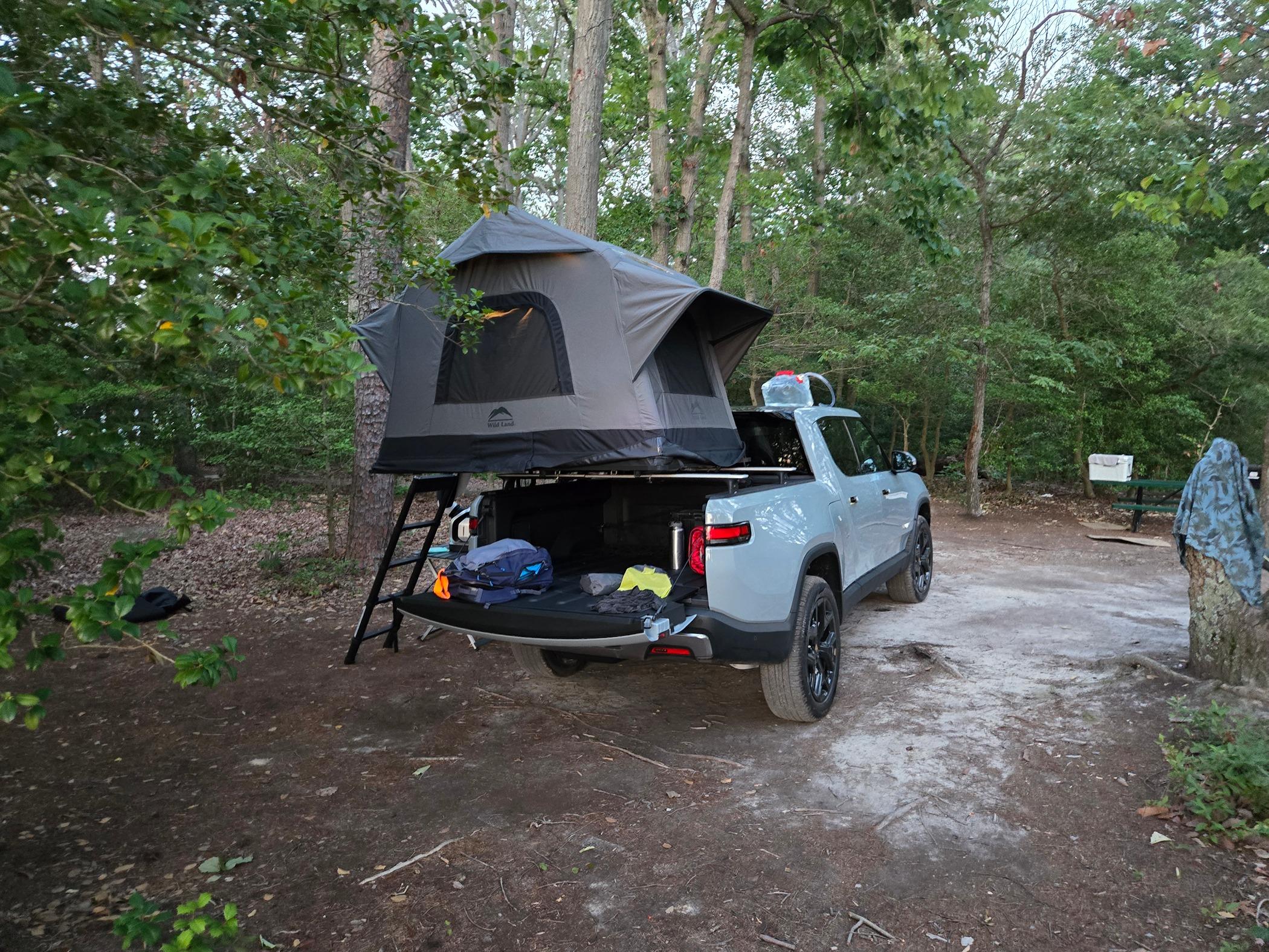 Rivian R1T R1S Overlanding: Power Consumption & Camp Mode 20240622_203805