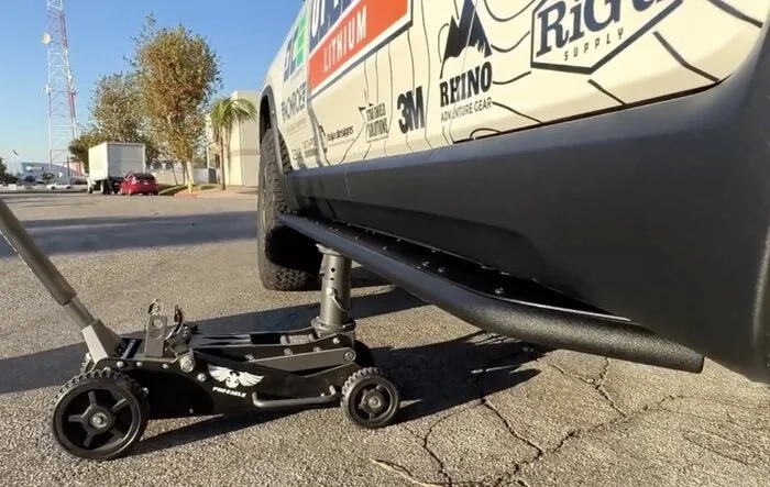 Update - DCE Rock Sliders stress test -- weight bearing and being jacked up (videos added)