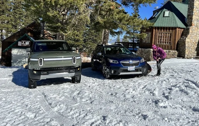 Bumper/Wheel Damage while recovering a stuck Subaru. Rivian replacing R1T bumper for $750