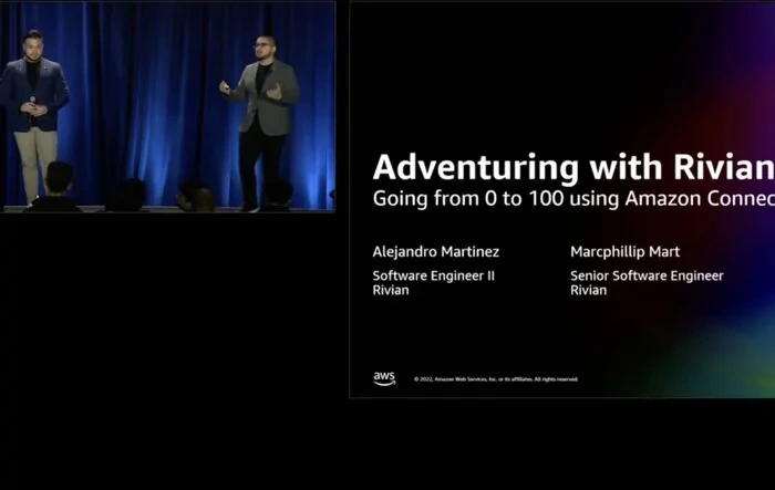 AWS re:Invent session with Rivian software engineers