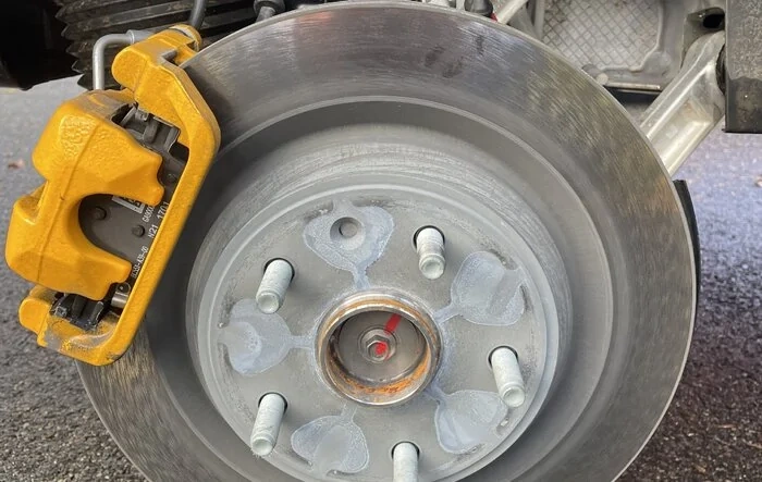 21" Road Tire and Brake Wear after 10K Miles -- tread / brake pad remaining measurements