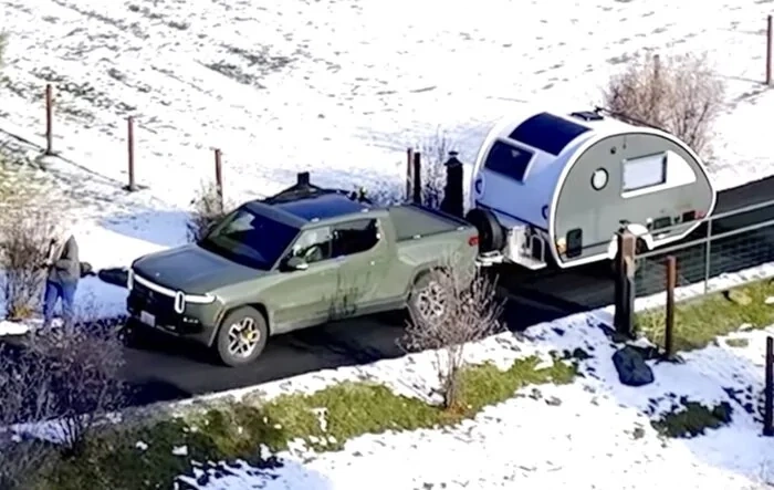 Tow Test - Rivian R1T & nuCamp TAB 320 S Boondock Teardrop Trailer