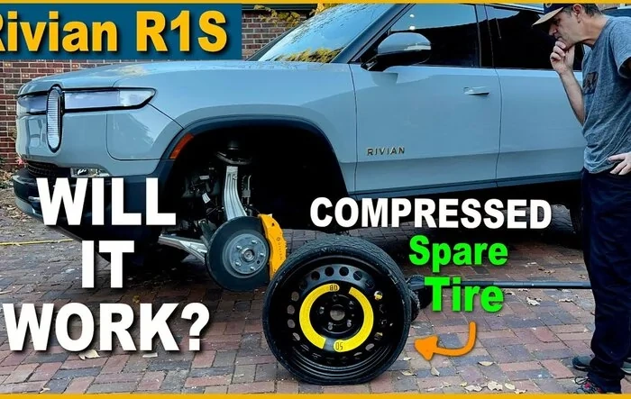 R1S Spare Tire & Onboard Air Compressor - All the details and how it works