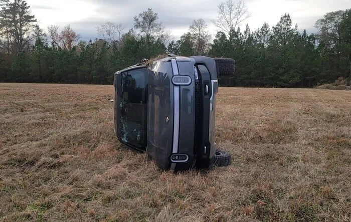 R1T Rollover Flipped!