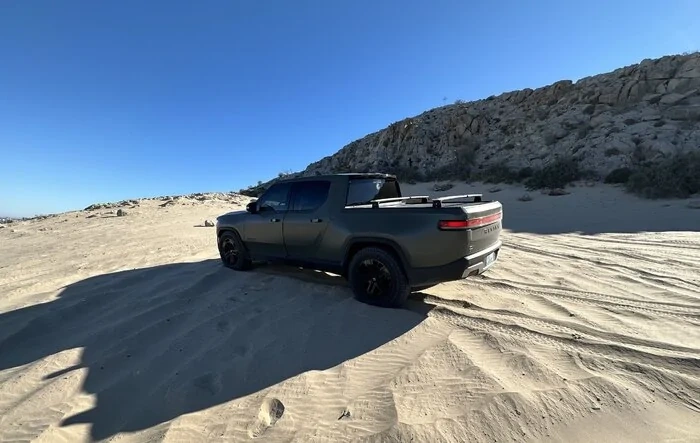 R1T on Competition Hill (San Juan Hill) in Sonora Mexico