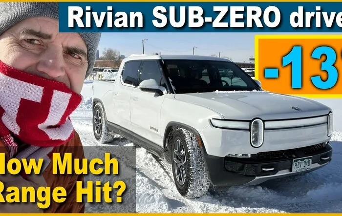 Sub-Zero Extreme Cold Drive – R1T’s Range Hit Pretty Hard