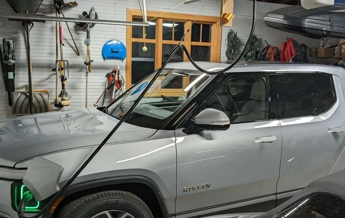 Installing a Retractable Level 2 Charger on Garage Ceiling (Tool Balancer)