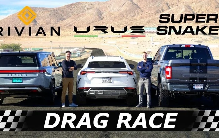 R1S Kicks A$$ in Drag & Roll Races vs Urus and Shelby F-150 Super Snake (Throttle House)