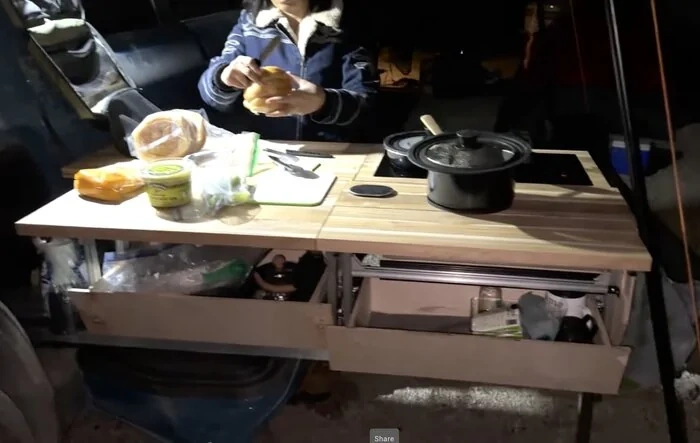 My DIY pull out camp kitchen for R1T