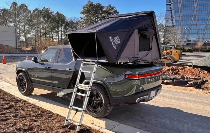 iKamper Mini 3.0 Fits R1T Bed Perfectly