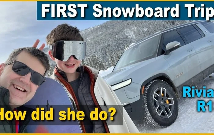 Snow Mode over alpine mountain pass in R1S -- worked well