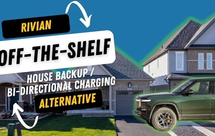 Video: Rivian house power backup of critical loads WITHOUT waiting for bi-directional charging to be implemented by Rivian