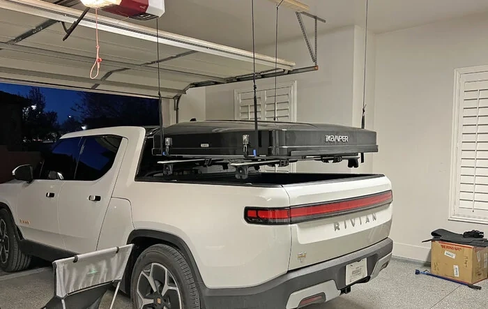 Hoist Lift System for Roof Top Tent Successfully Installed