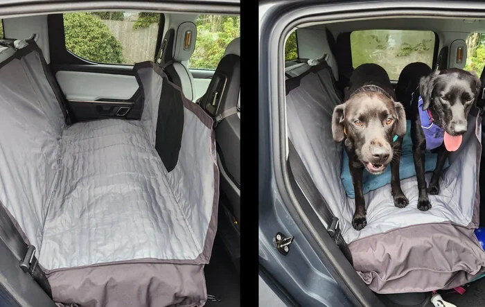 Orvis Tough Trail Hammock Seat Protector installed