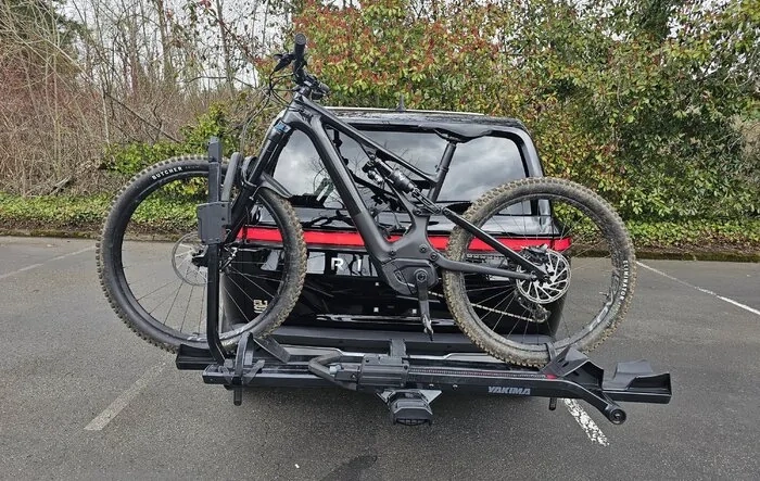 My Midnight Black Rivian R1S Gets Yakima Stage 2 Bike Rack