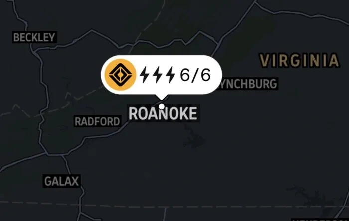 Roanoke VA RAN charging station is online!