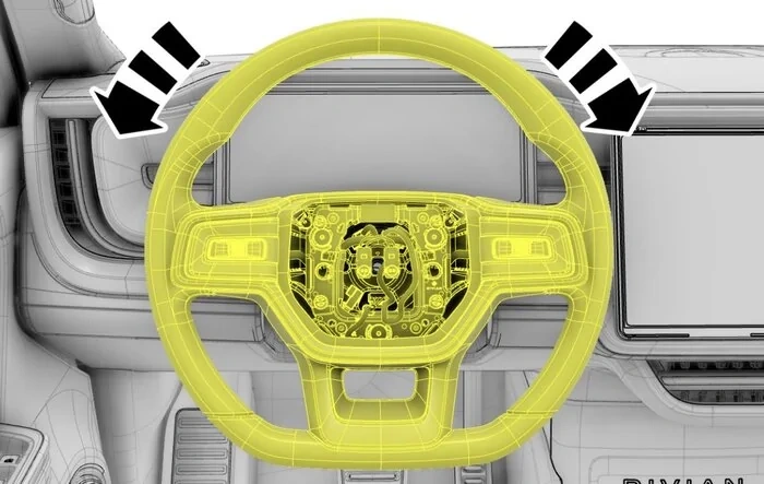Misaligned steering wheel issue on R1T and R1S -- NHTSA  Customer Satisfaction Campaign RCA-10-23-002-1