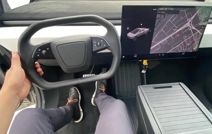Leaked photos of CyberTruck Interior