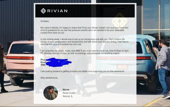 Rivian Guide Contacted Finally! (For Real) ?
