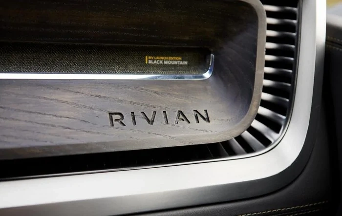 Closeup photo of Black Mountain wood interior + Interview with Rivian’s interior expert... Nice!