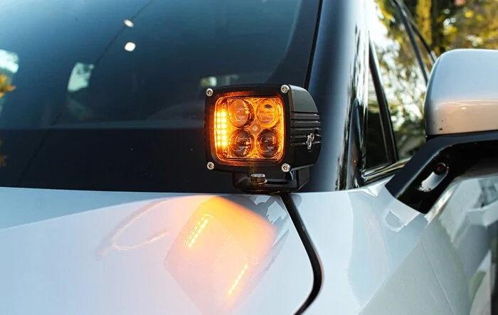 M&R Automotive Hood Mount Ditch Light Kit For Rivians