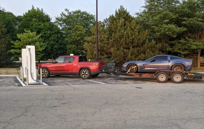 I towed a car trailer over 1800 miles with my R1T