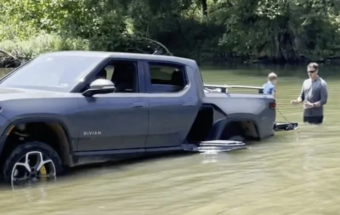 Who needs a boat? R1T River Water Tested!