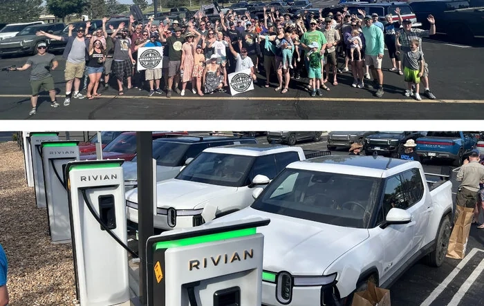 24 Rivians drive above the tree line & meet a DUAL MOTOR Rivian R1T!