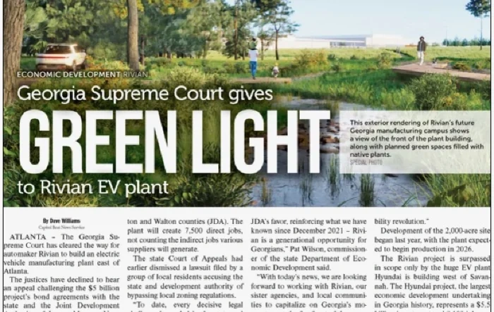 Georgia Rivian EV plant given green light by Georgia Supreme Court