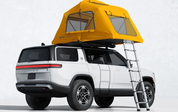Rivian x Yakima 3-person roof top tent (RTT) available in Gear Shop
