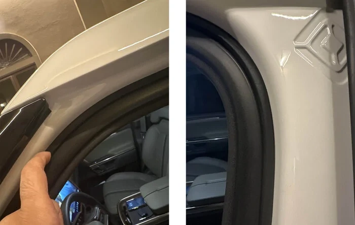 Wind noise solved at last -- using tube rubber seal