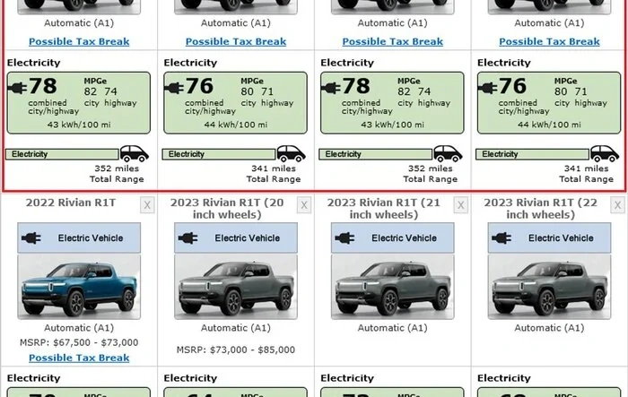 Rivian R1T Dual-Motor Large Pack Gets Over 350 Miles Range (Official EPA Figures Posted)