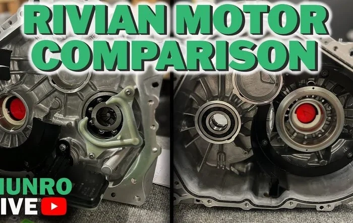 Munro teardown comparison: Rivian dual motor vs quad motor