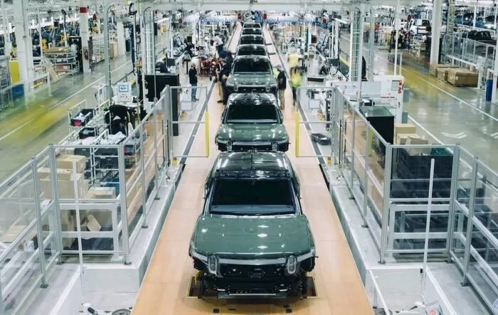 Rivian's share of new EV registrations (vs other brands) for 2023 YTD