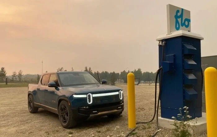 Interesting Journey in R1T to Canada's far North with dangerous fires and minimal charging infrastructure