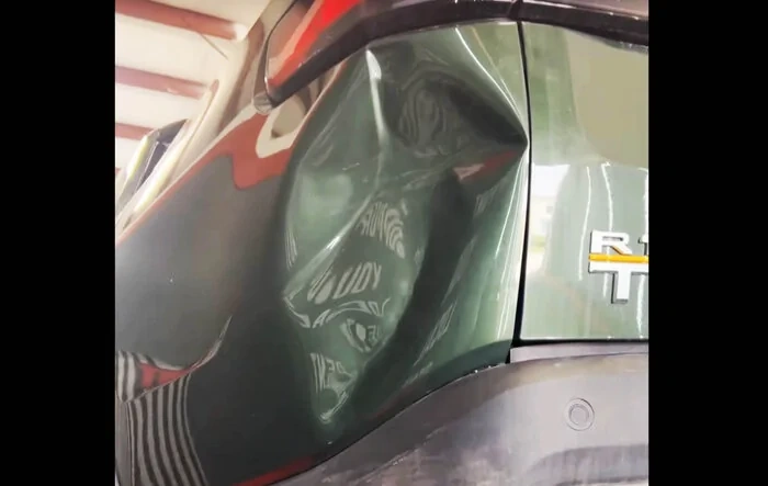 Wow a $41k dent (quoted for bedside replacement). Saved by PDR paintless dent removal repair