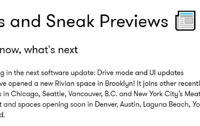 Upcoming Rivian September 2023 software update: Drive Mode and UI Updates