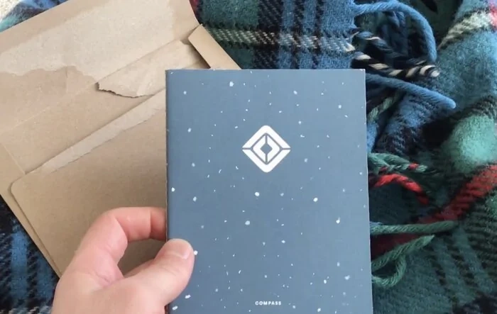 ? Rivian employee Compass booklet -- inspirational messages from RJ to employees