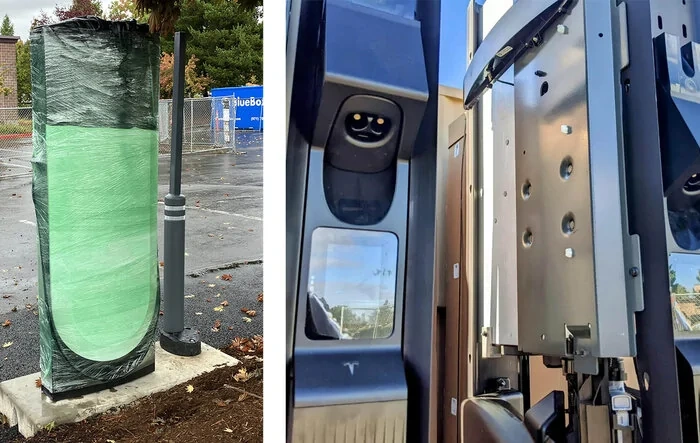 V4 Tesla Supercharger looks more user friendly + magic dock connector and display (spotted photos)
