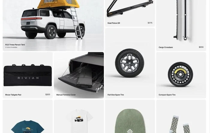 New goodies in Rivian gear shop