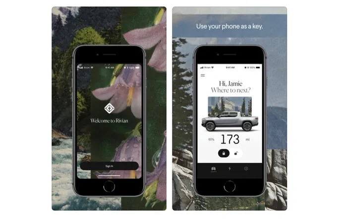 Rivian App launched on Apple App Store & Google Play store!