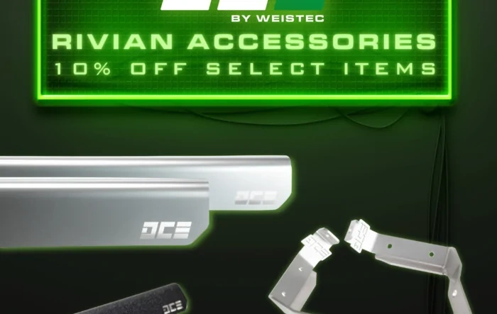 10% OFF RIVIAN ACCESSORIES from DCE / Weistec!