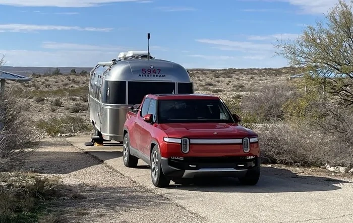 First 1800 Miles Towing Airstream with R1T