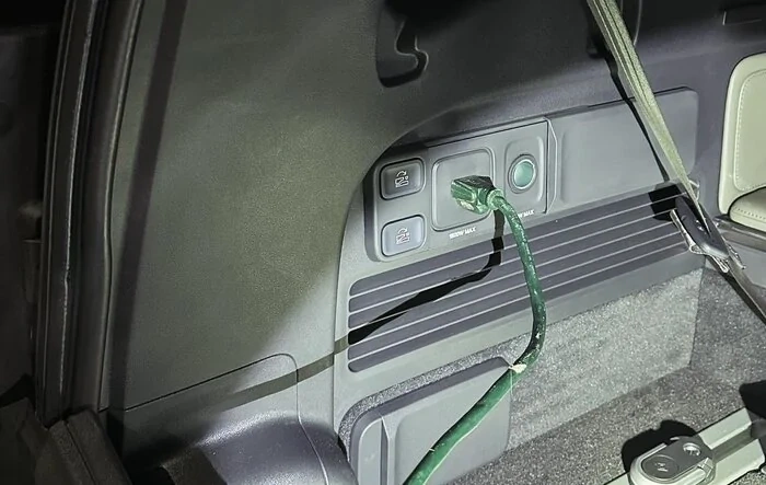 Rivian to the rescue! 120v plug keeps sump pumps running during storm