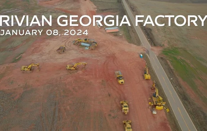 Georgia Factory Drone Footage from 1/8/24