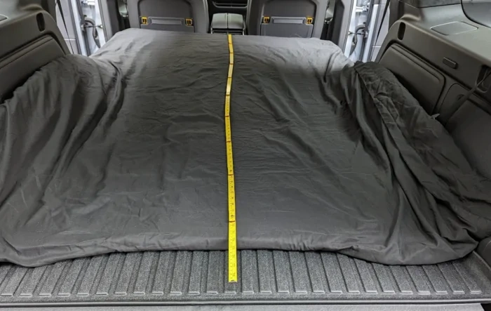 R1S: Overlanding V1.0. -- Sleep 2 People on Bed Platform Frame w/ Full Size Spare (Inside)