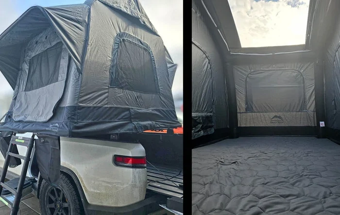 Air Cruiser Roof Top Tent Installed on R1T! Review + Photos