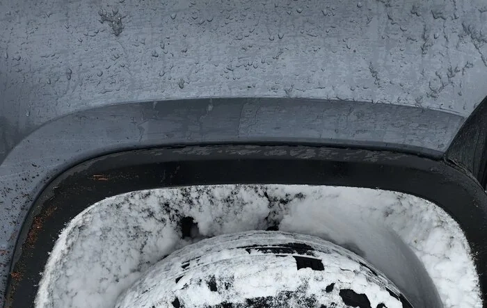 Warning: do not ice up your wheel wells