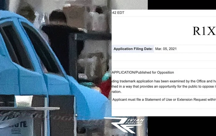 R1X model name trademarked by Rivian; may be this prototype spied years ago?