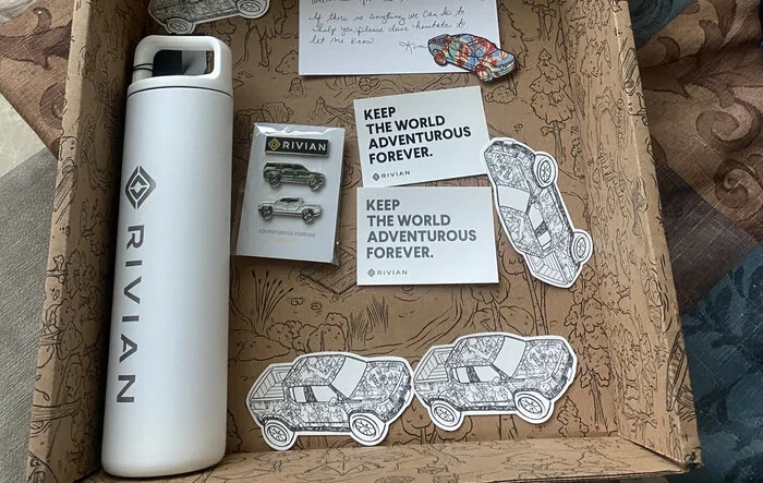 Rivian swag received